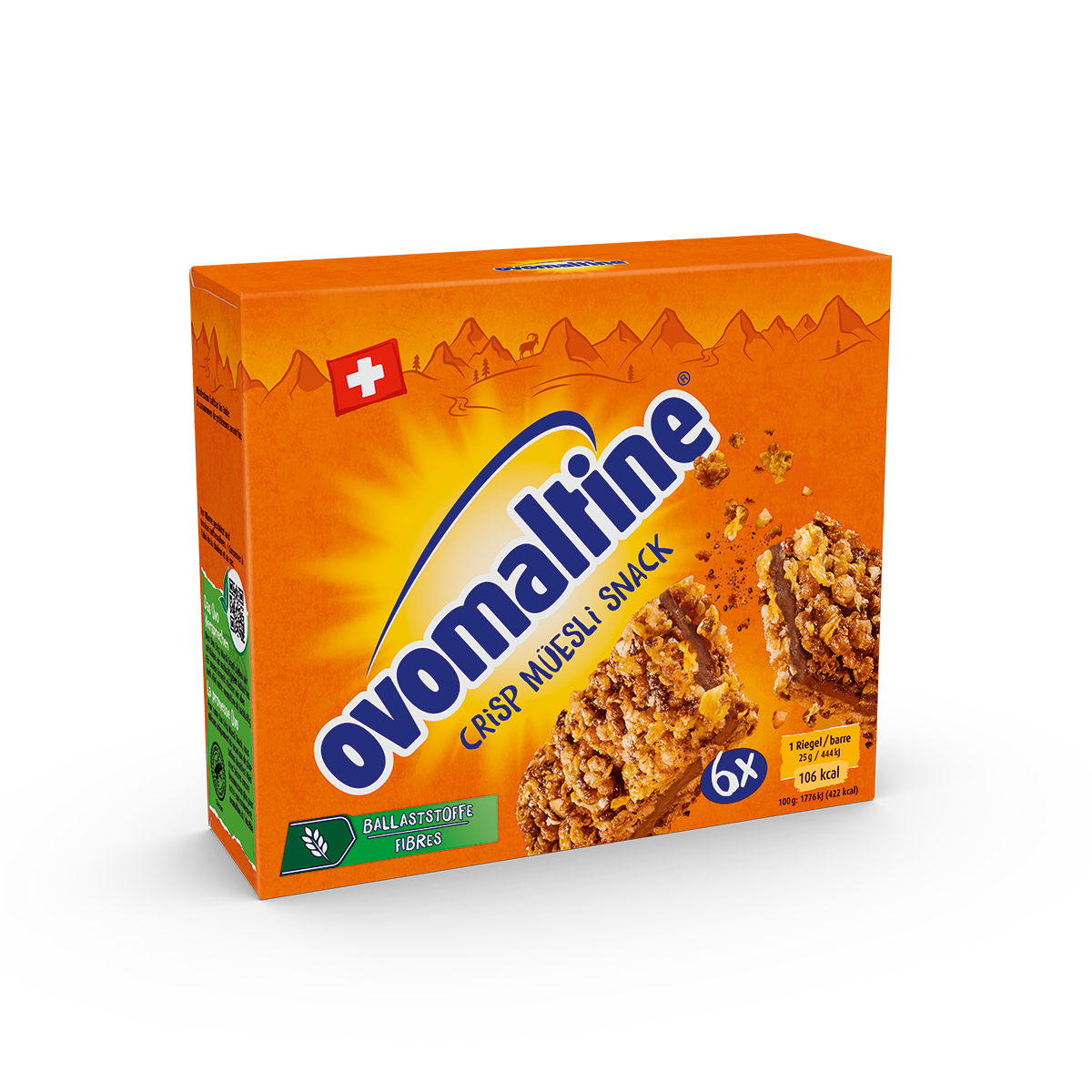 Ovo Crisp Muesli Snack 6 x 25 g