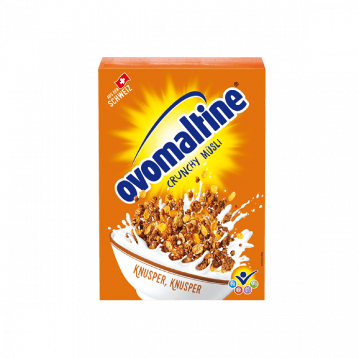 Ovomaltine Crunchy Müsli lanciert im Jahr 2000