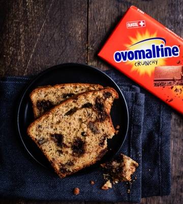 Ovomaltine Bananen Kuchen mit Pecannüssen