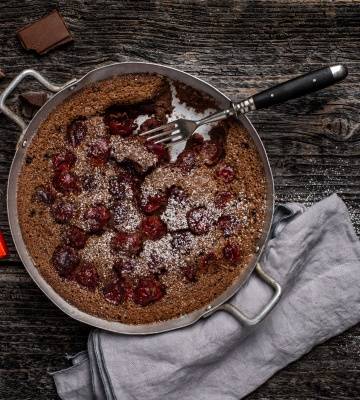 Schoko-Kirsch-Clafoutis